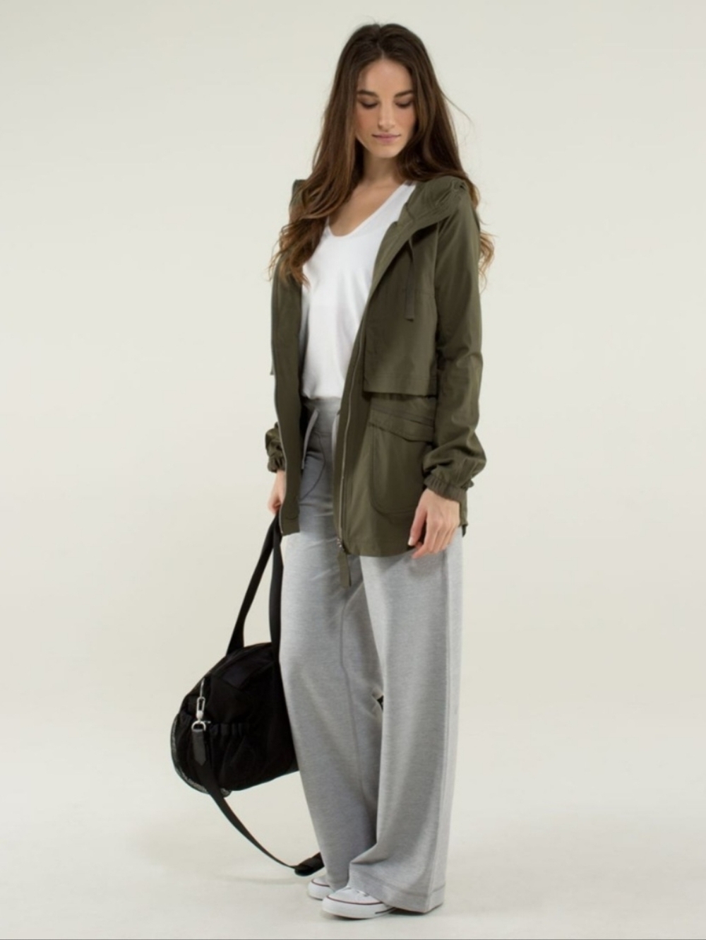 Lululemon Women's Still Pants (Regular) Full-On Luon Heathered Medium Gray Sz 12 - Picture 3 of 16